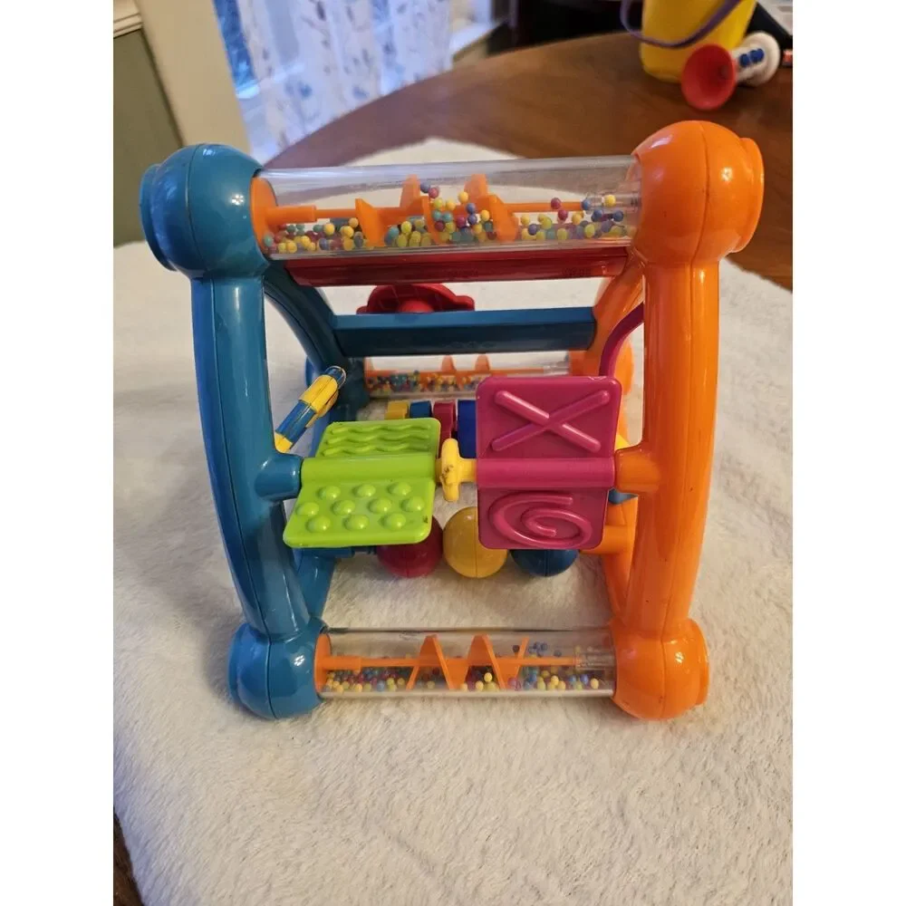 Vintage Infantino Flip &‎ Spin Activity Triangle Sensory Motor Development Toy